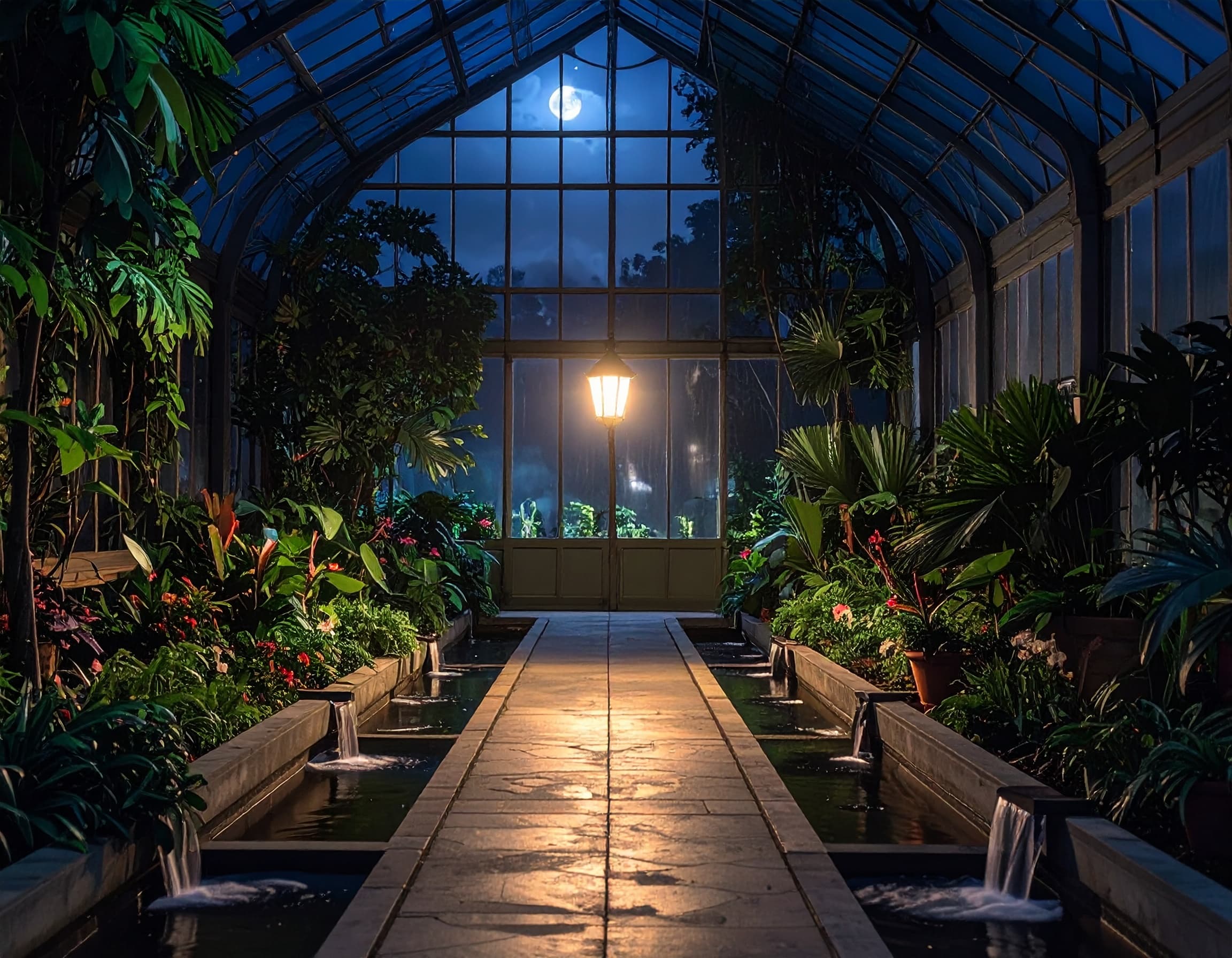 夜の植物園