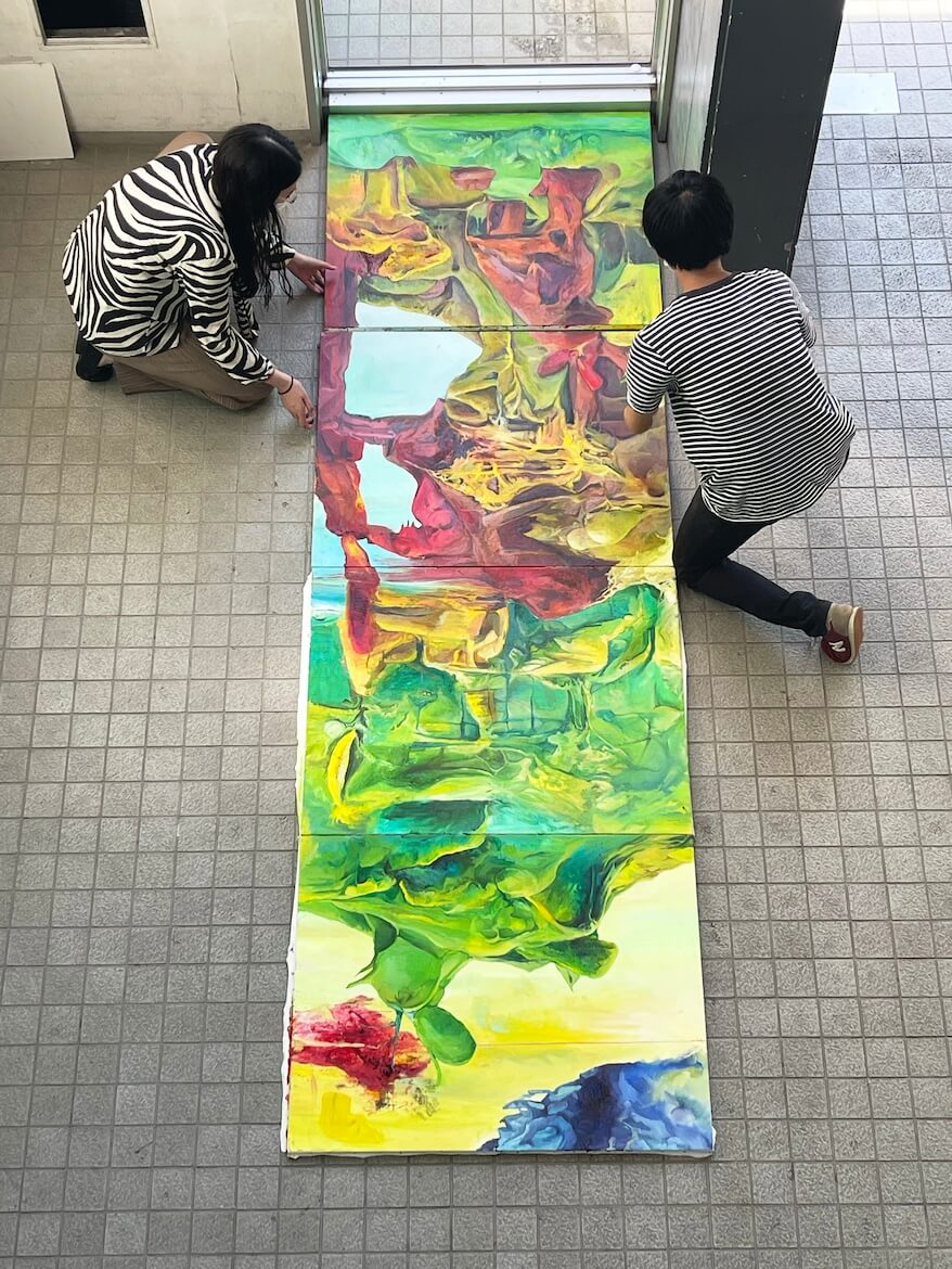 絵画表現Ⅲ・Ⅳ 授業風景3 イメージ